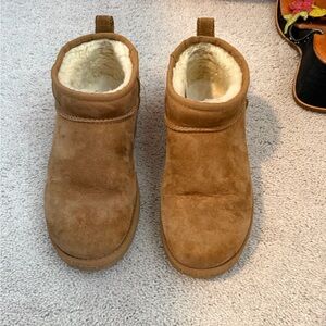 UGG ultra mini chestnut boots